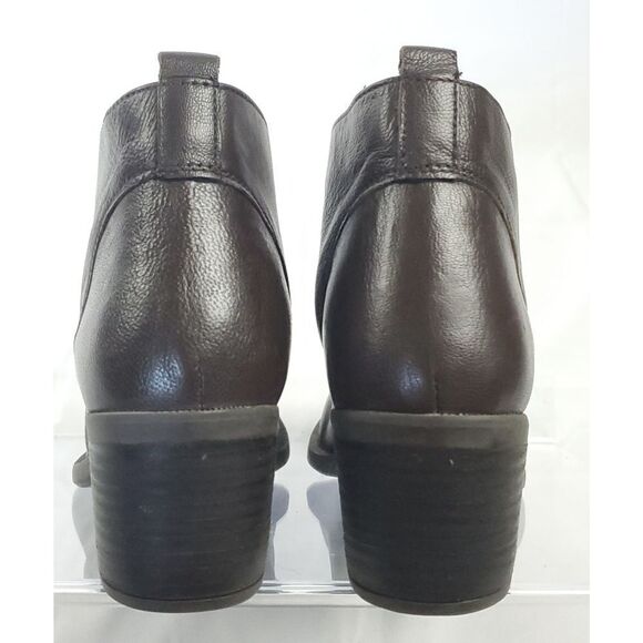 Hush Puppies Brown Leather low Heeled ankle Boots w laces sz 8 - Picture 4 of 8
